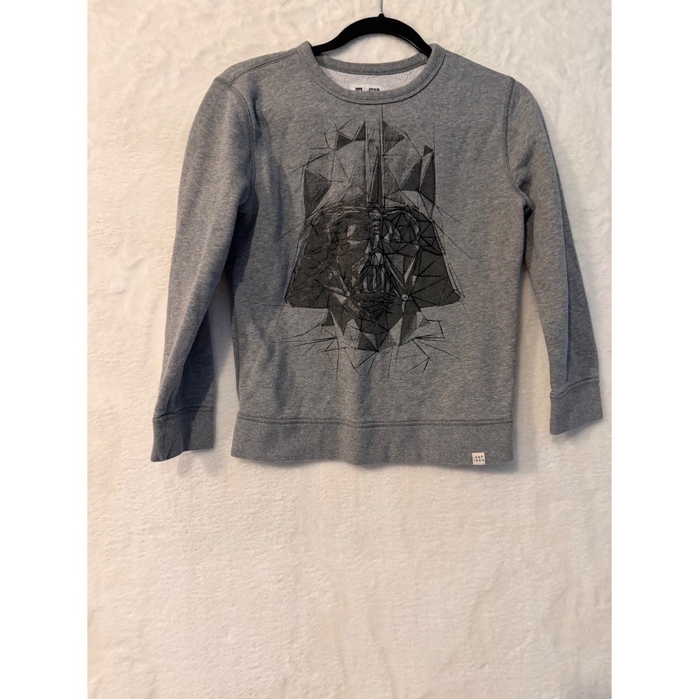 Gap Kids Star Wars Darth Vader Graphic Sweatshirt Heather Grey L 10-11 936819-00